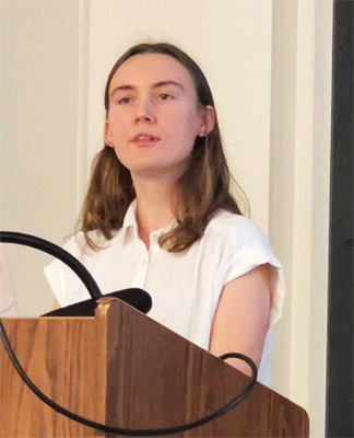 Emerson presents her research at honors symposium