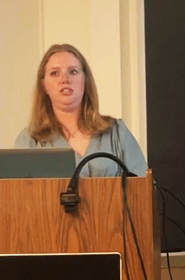 Emma Kaeppler gives honors talk